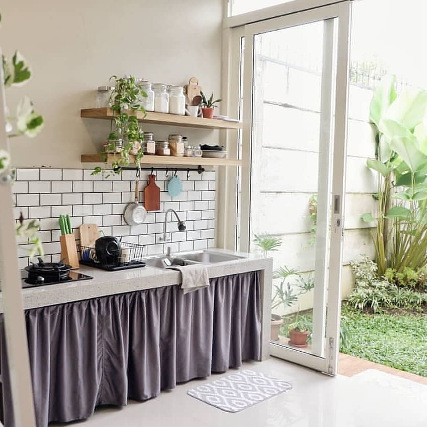 Ide desain dapur terbuka minimalis