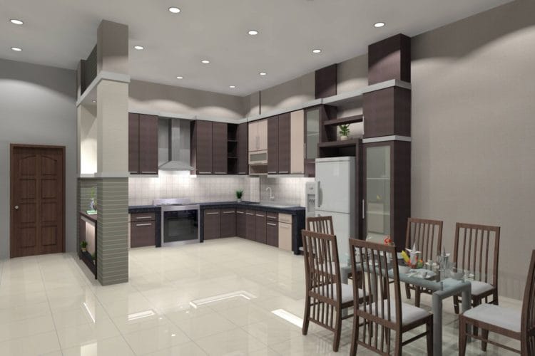 Inspirasi Keramik Dapur Minimalis