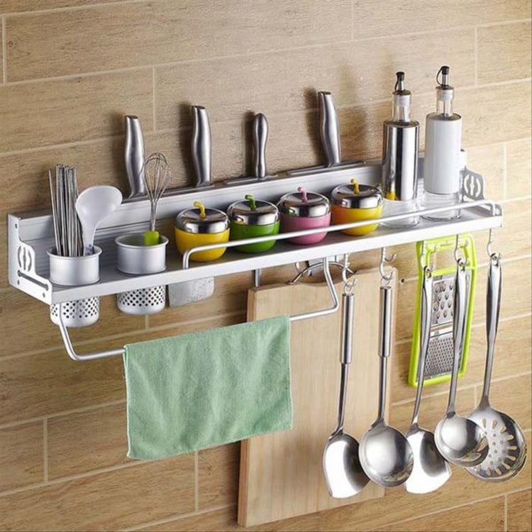 9 Model Rak Gantung Dapur Yang Paling Pas Untuk Hunian Mungil