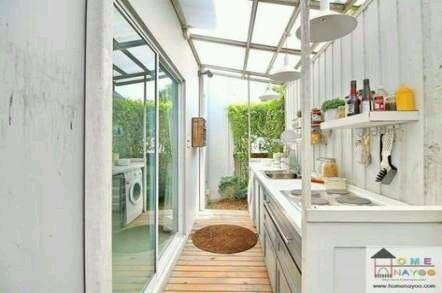 Desain Dapur Terbuka Dibelakang Rumah