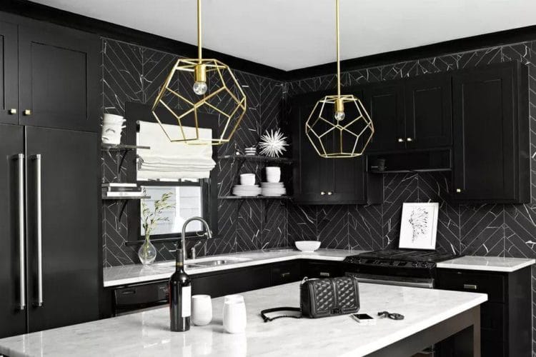 8 Desain Dapur Minimalis Warna Hitam yang Super Keren dan Elegan