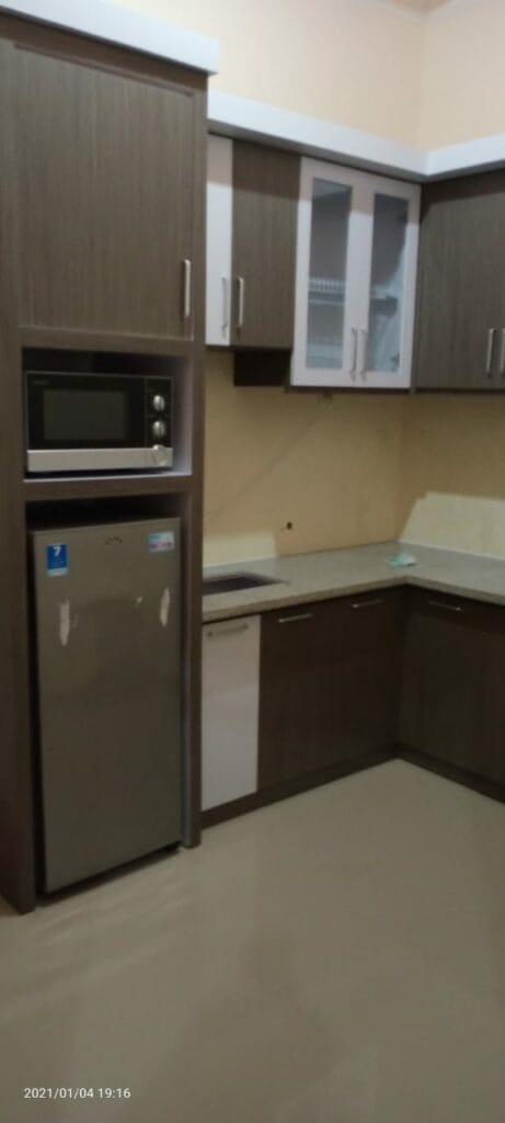 Kitchen set minimalis coklat